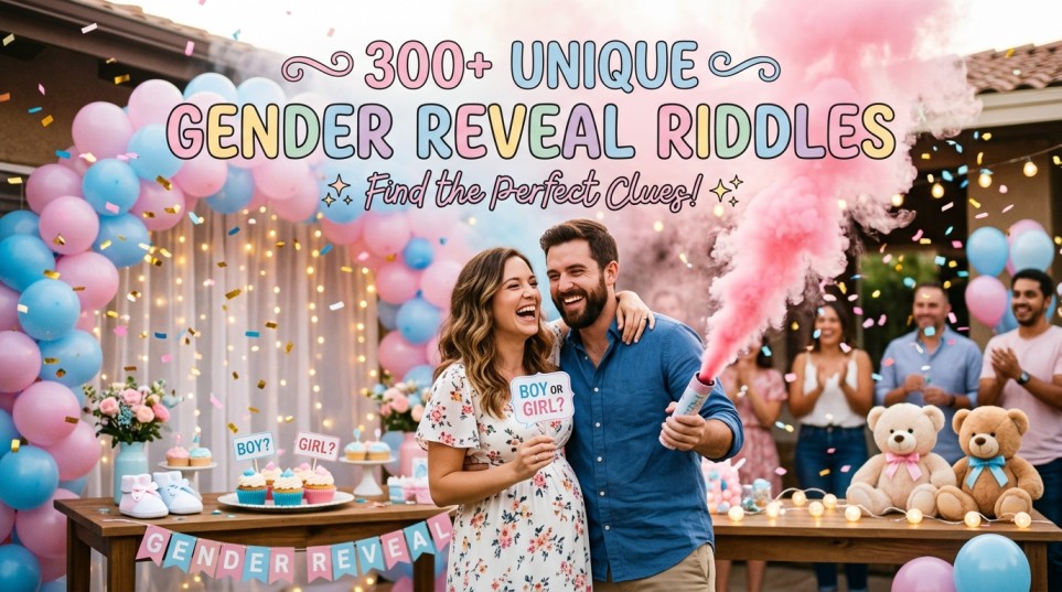 unique gender reveal riddles