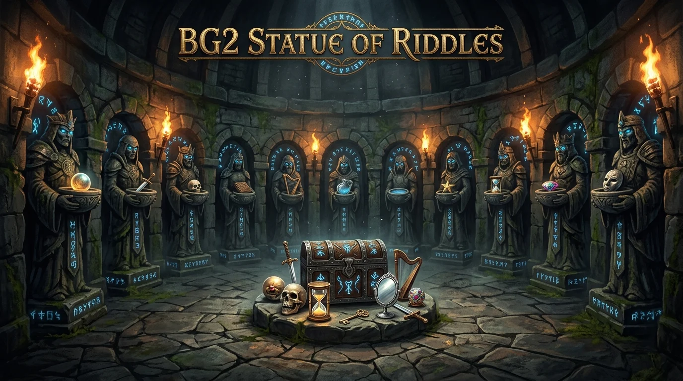 bg2 statue of riddles