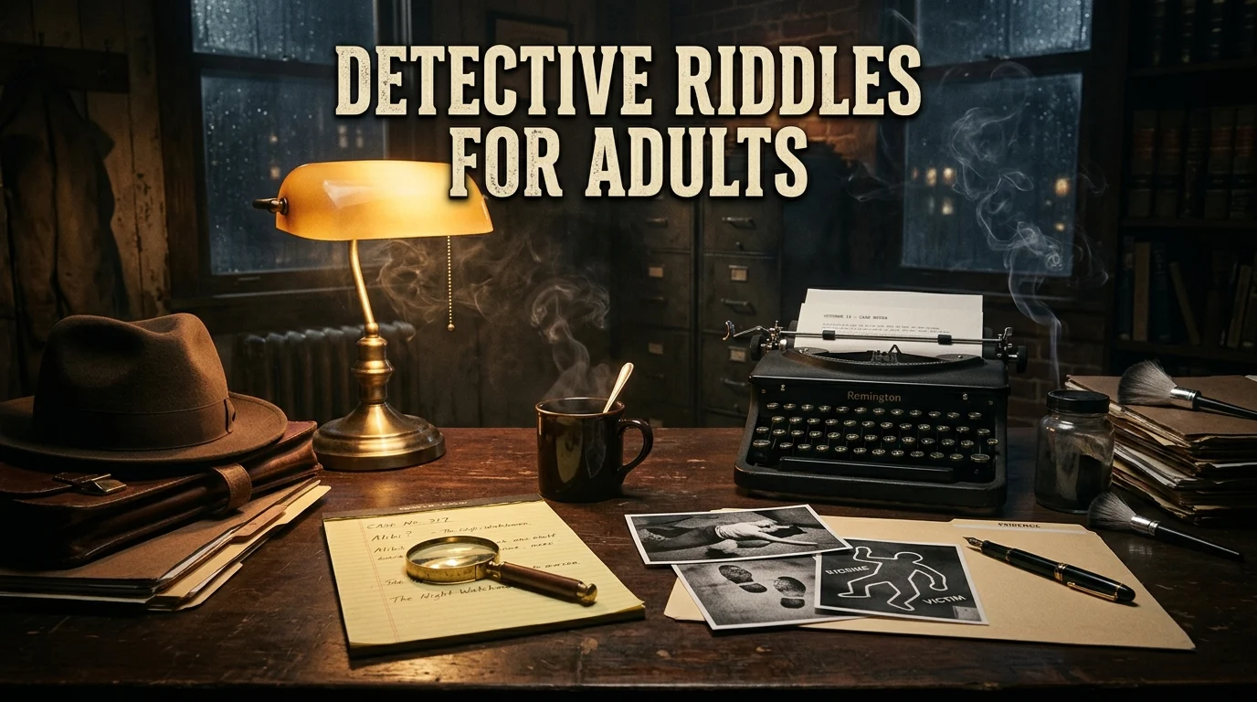detective riddles for adults