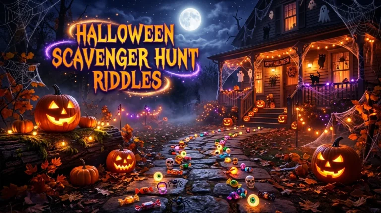 halloween riddles for scavenger hunt