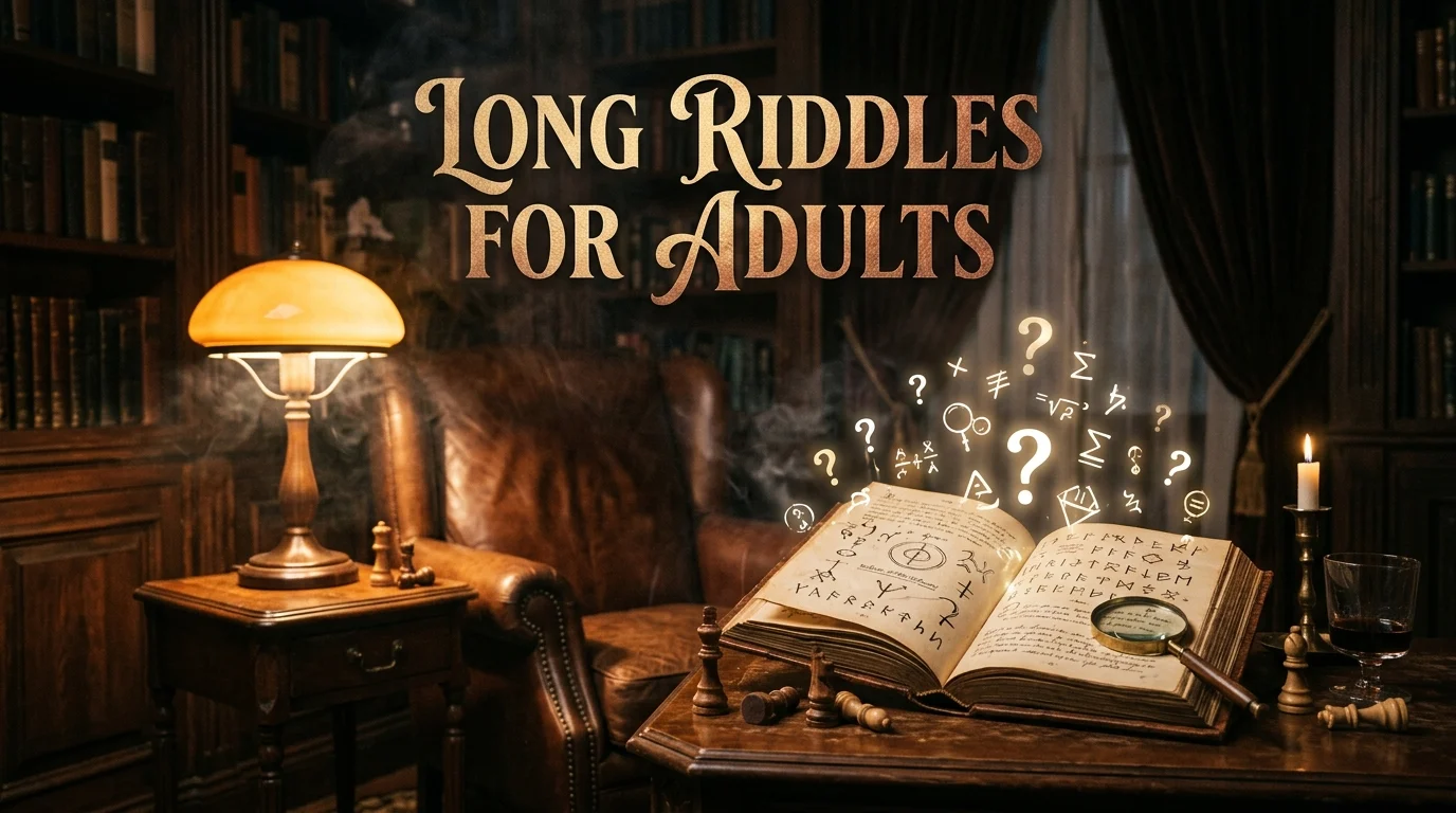 riddles for adults long