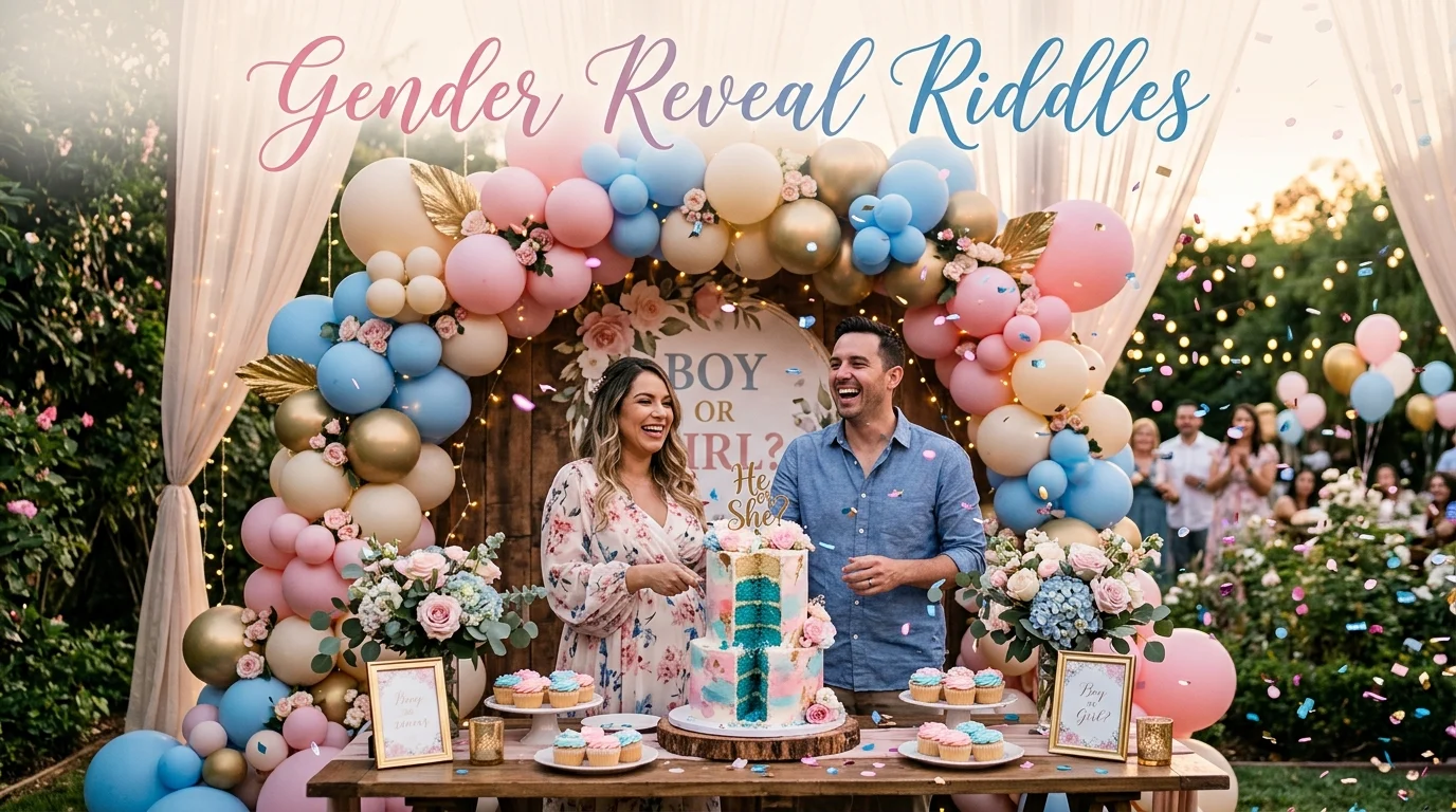 unique gender reveal riddles