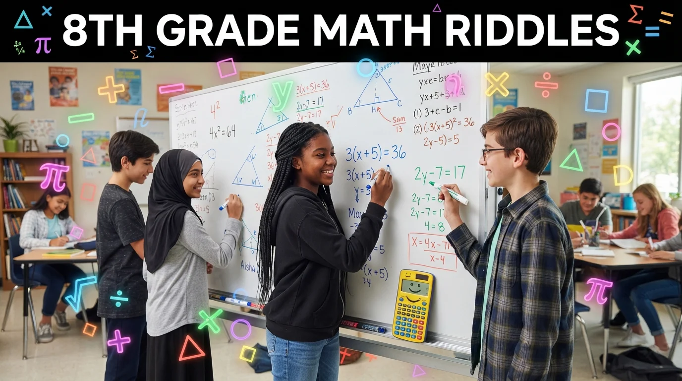 8th grade math riddles