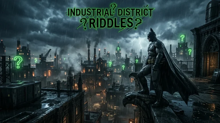 batman arkham city industrial district riddles
