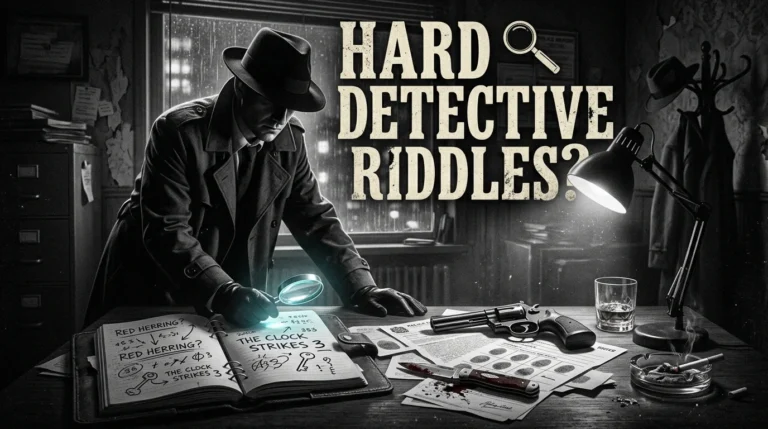 hard detective riddles