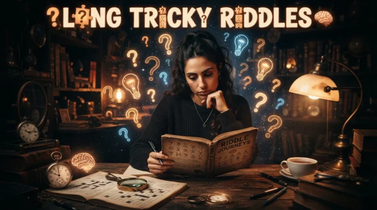 long tricky riddles with answers