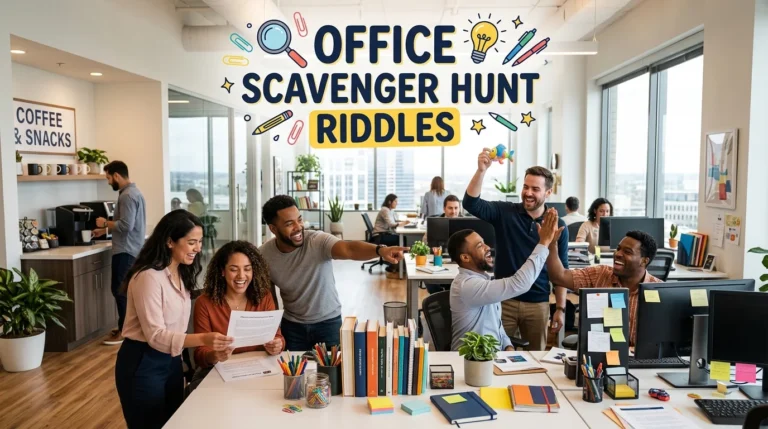office scavenger hunt riddles
