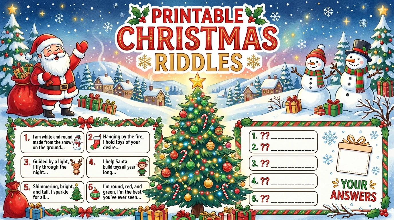 printable christmas riddles