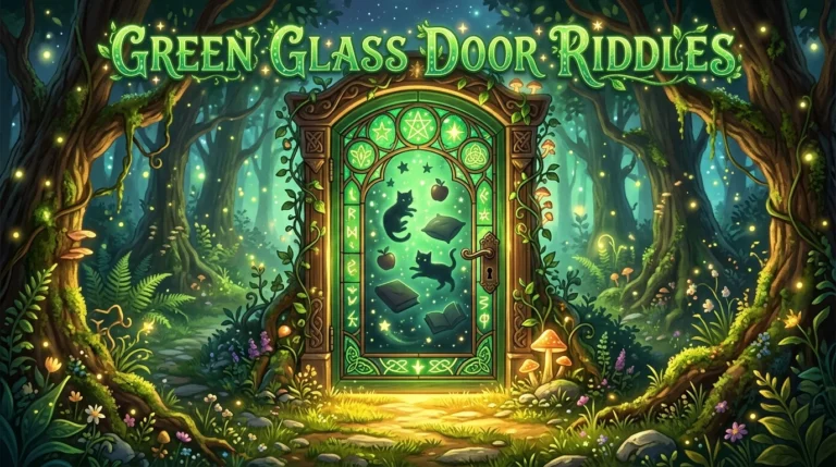 riddles like green glass door