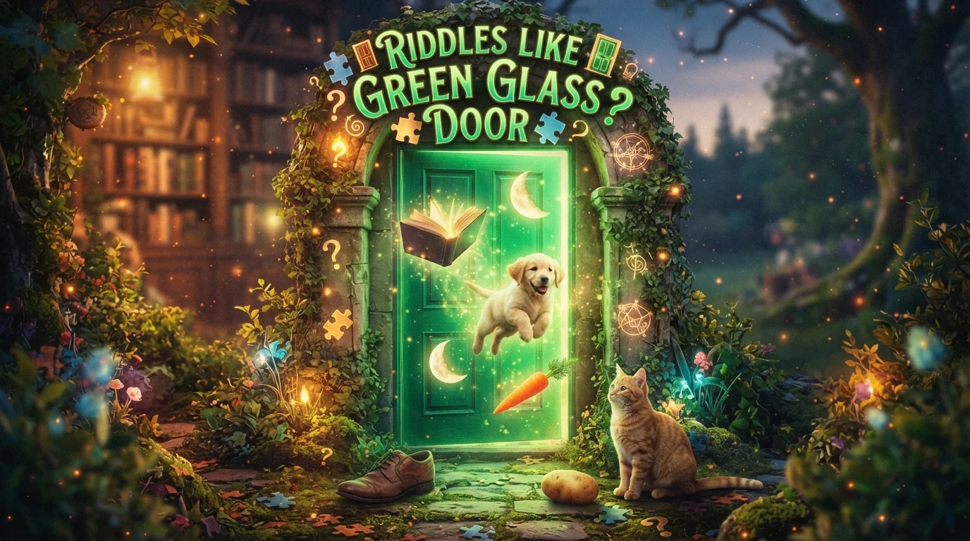 riddles similar to green glass door