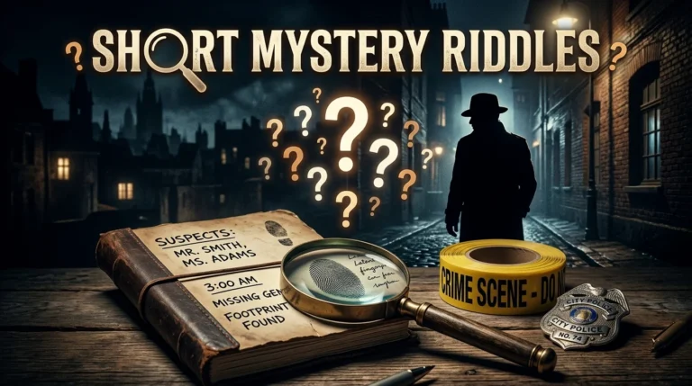 short mystery riddles with answers