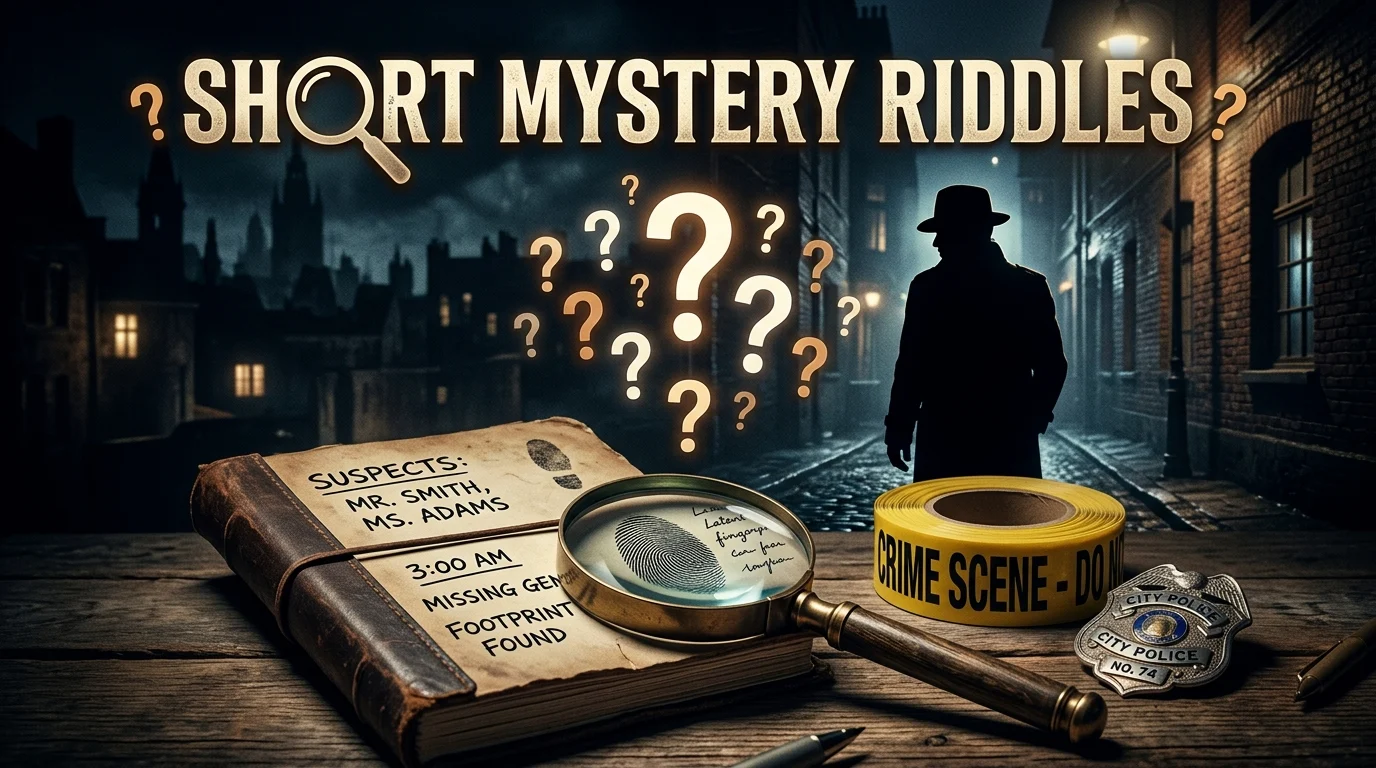 short mystery riddles with answers