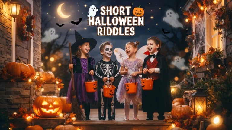 short halloween riddles